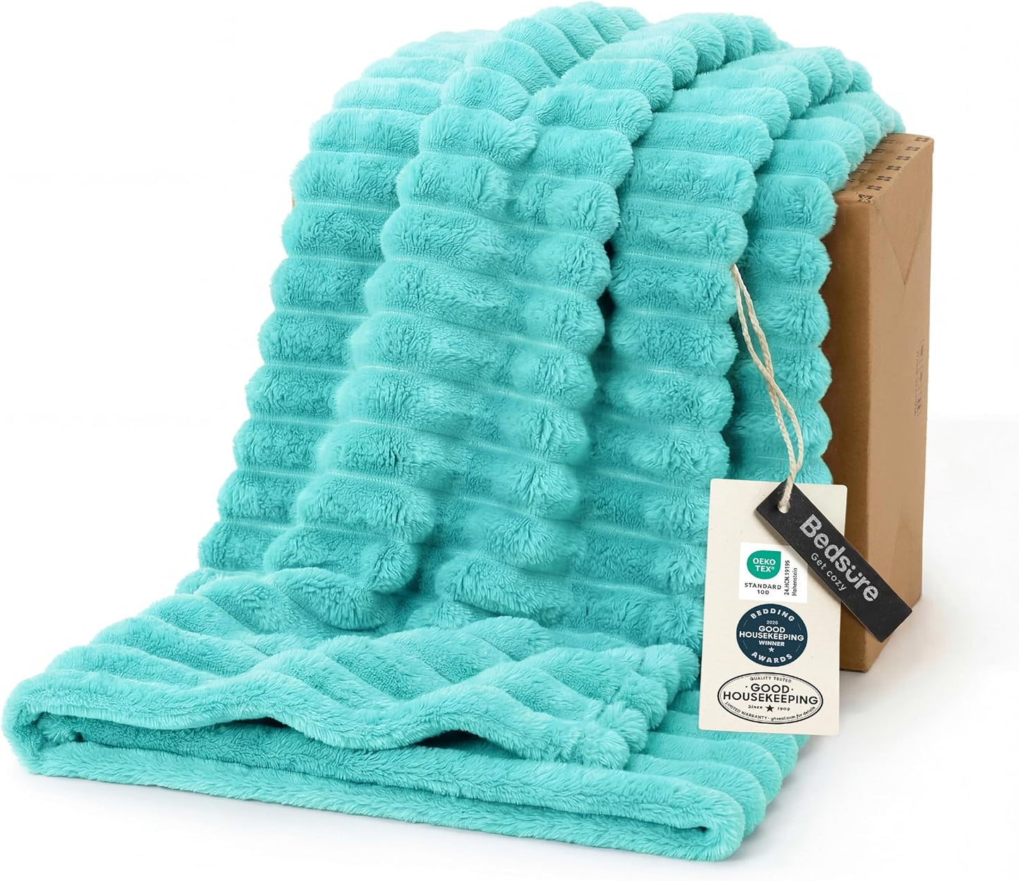 Bedsure GentleSoft Throw — Off-White