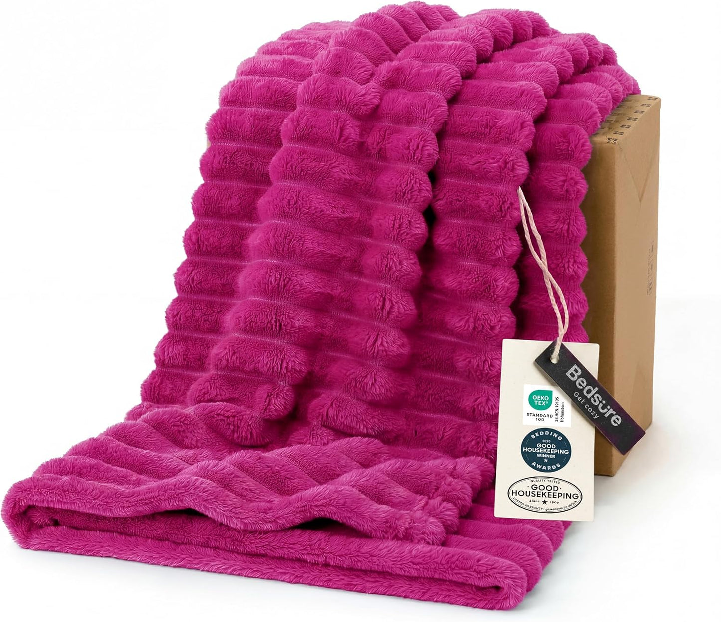 Bedsure GentleSoft Throw — Off-White