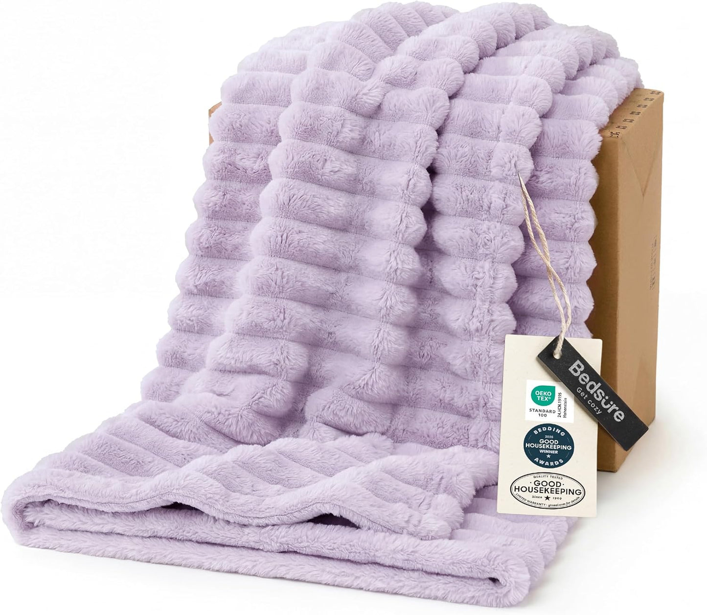 Bedsure GentleSoft Throw — Off-White