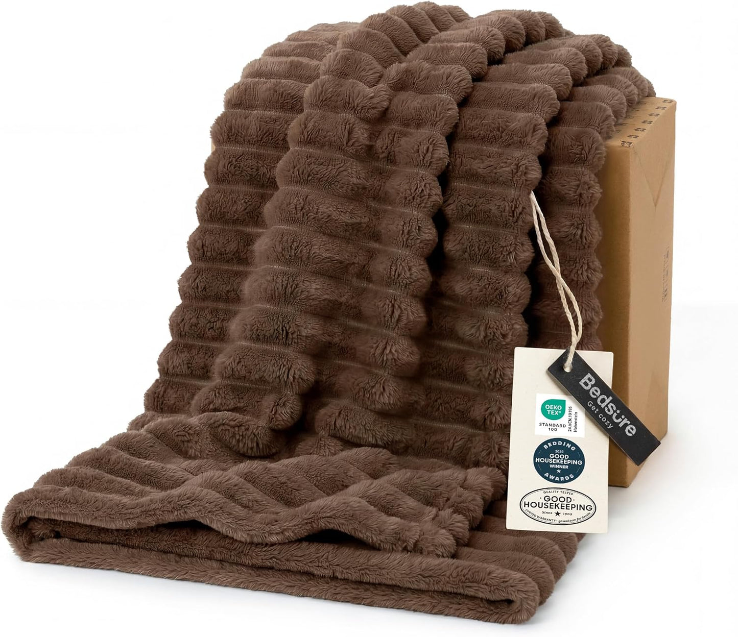 Bedsure GentleSoft Throw — Off-White