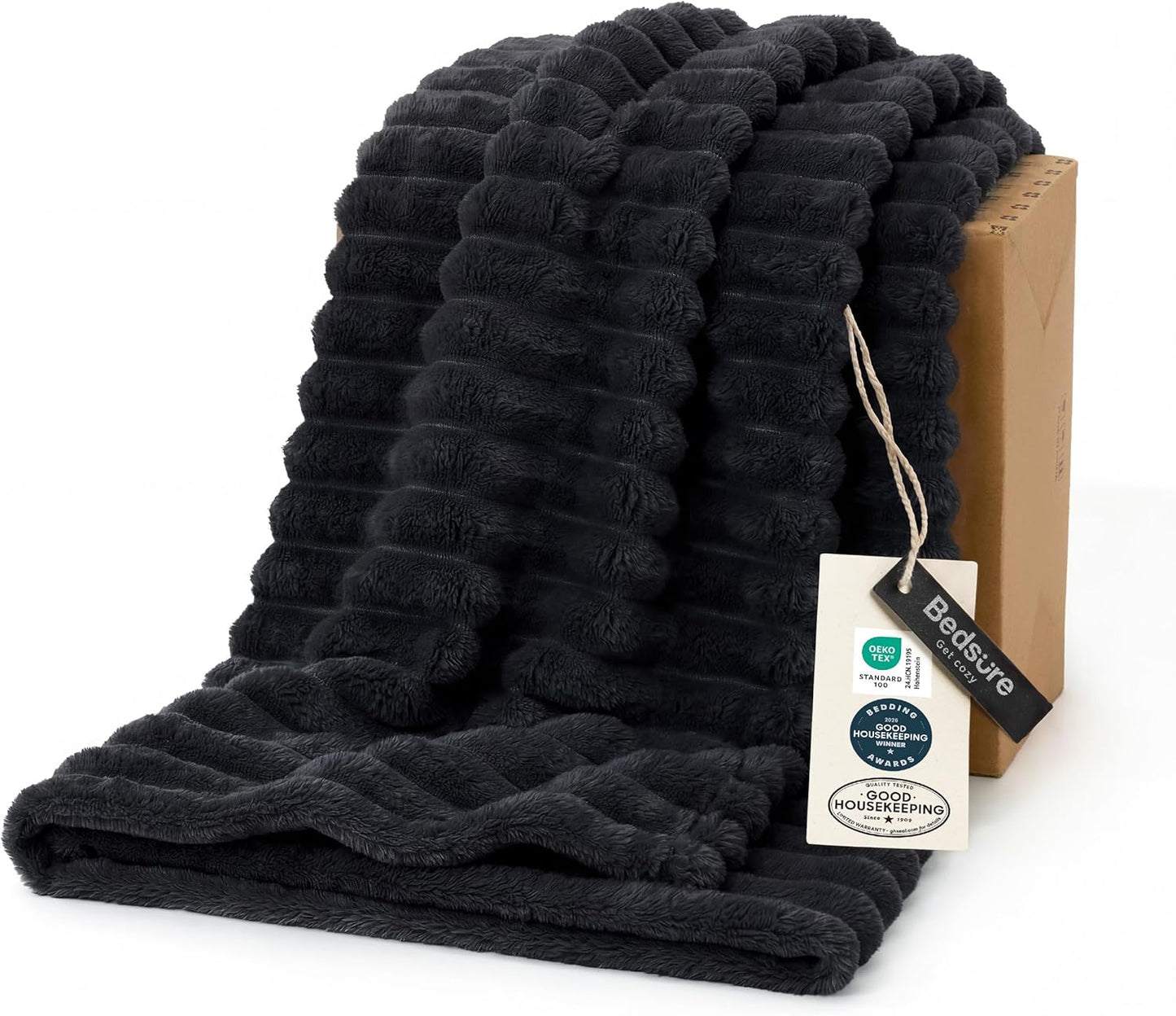 Bedsure GentleSoft Throw — Off-White