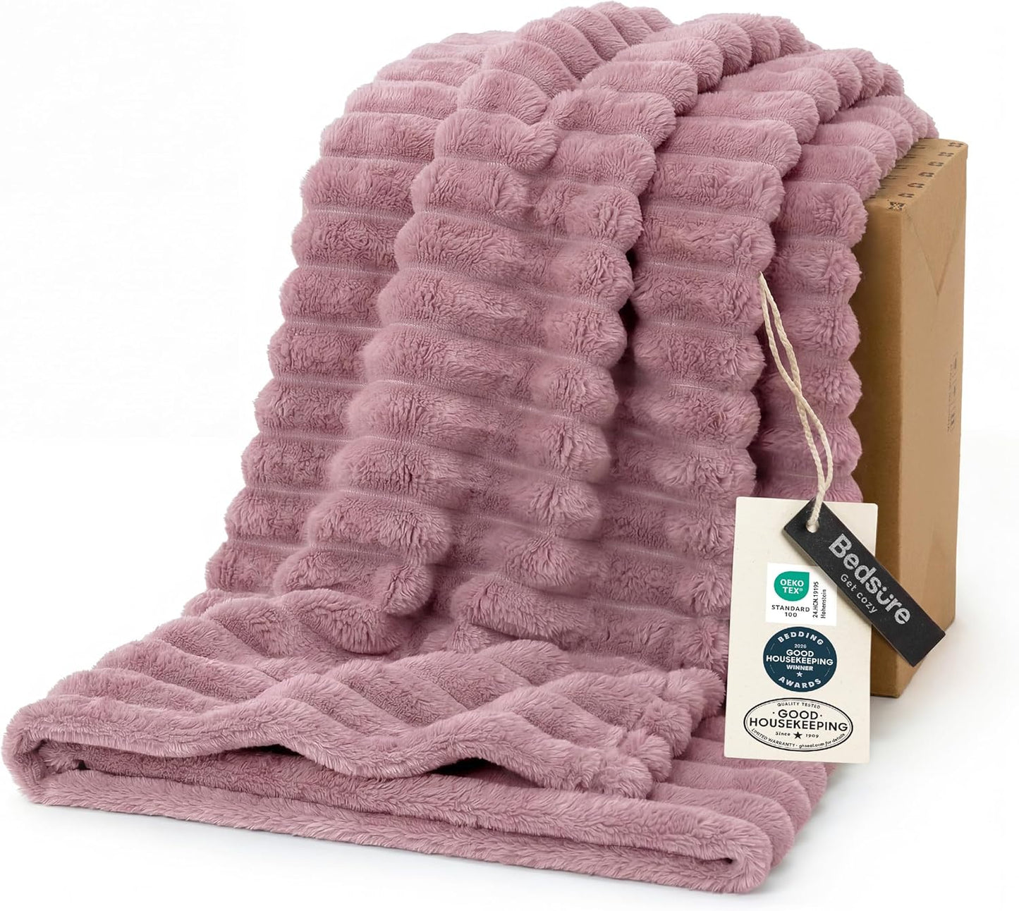 Bedsure GentleSoft Throw — Off-White