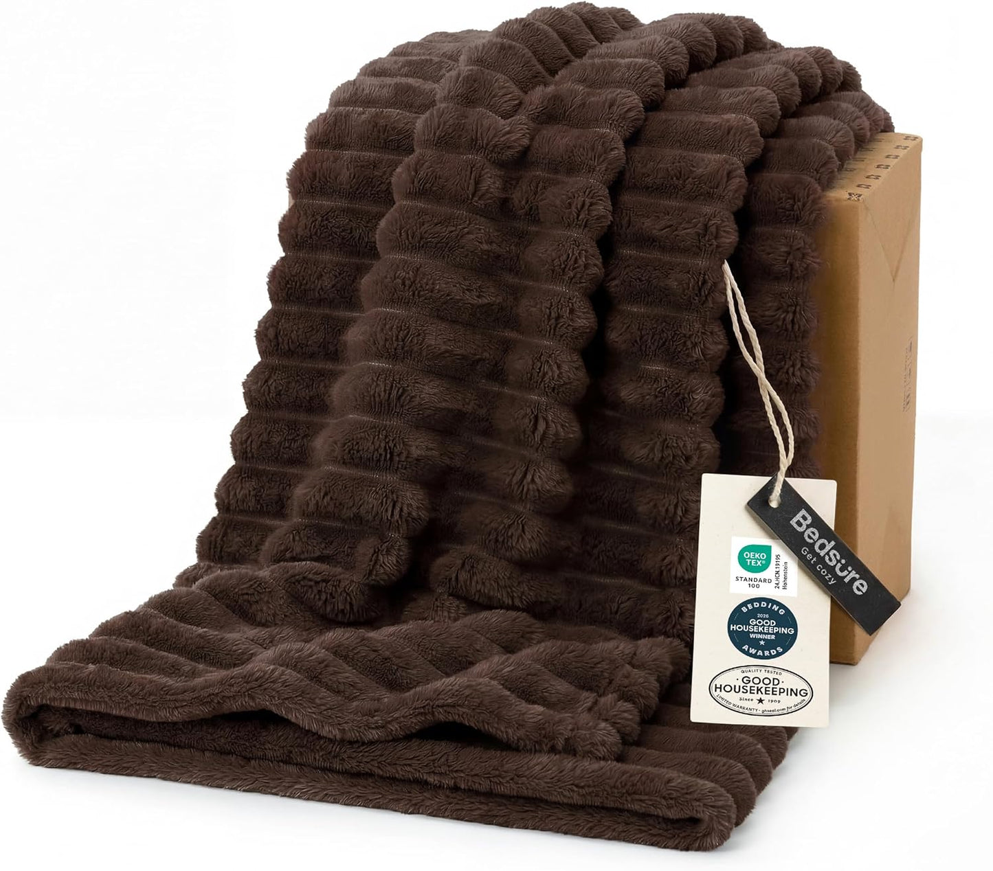 Bedsure GentleSoft Throw — Off-White