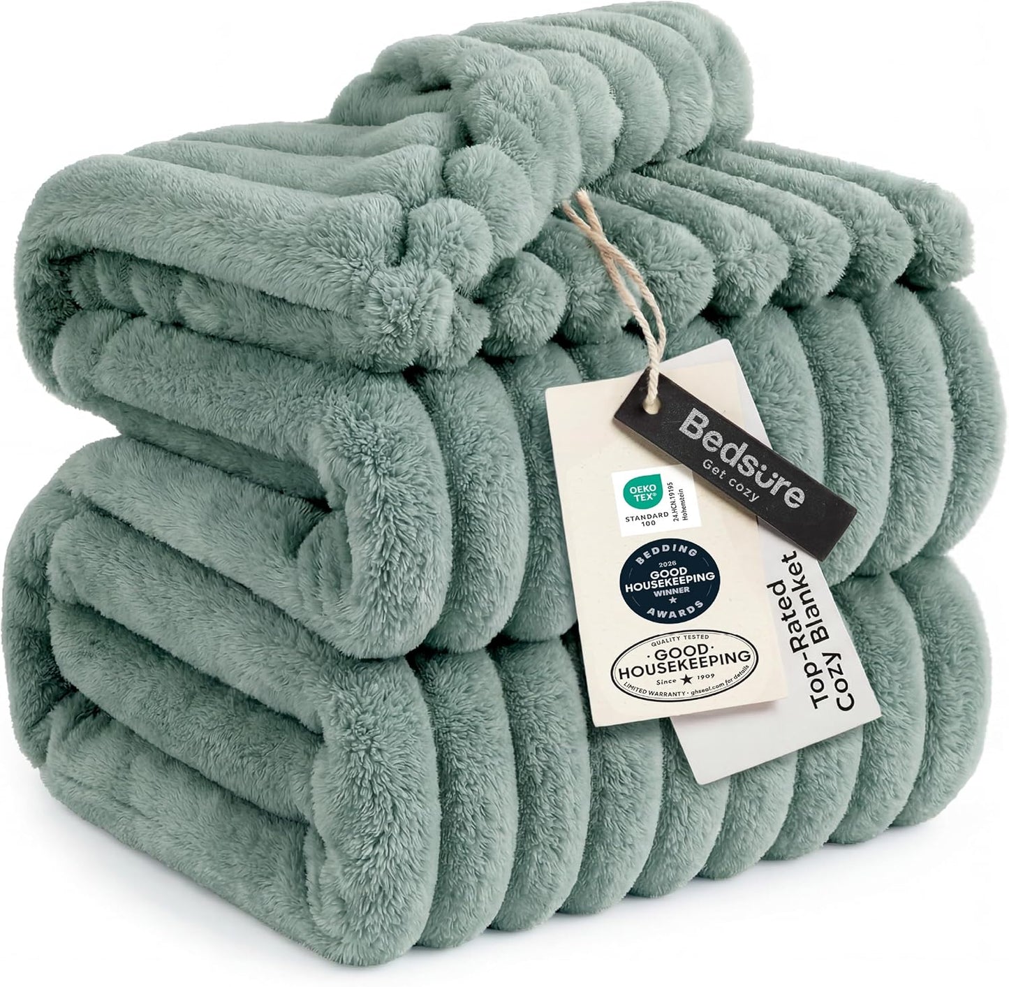 Bedsure GentleSoft Throw — Off-White