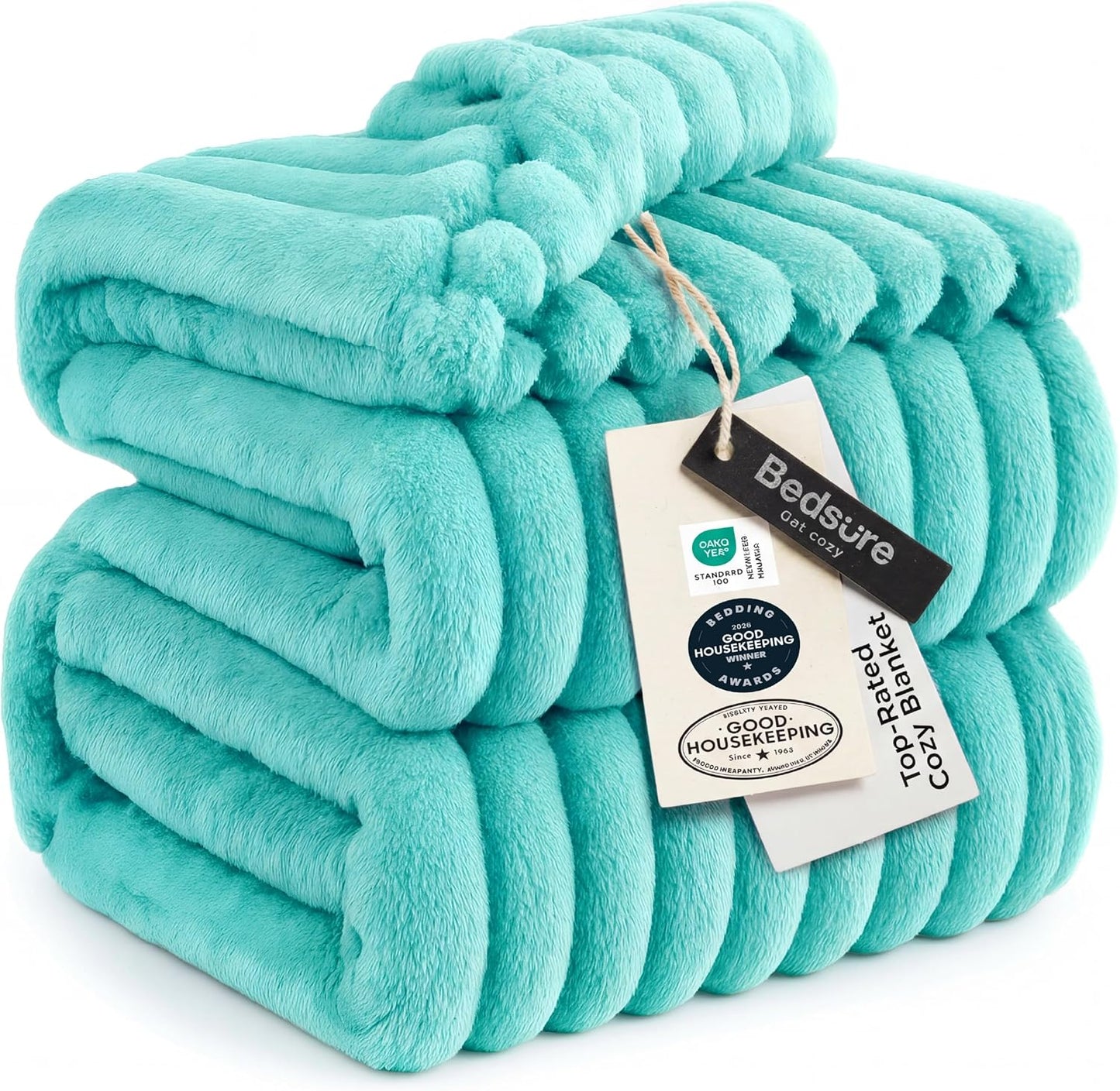 Bedsure GentleSoft Throw — Off-White