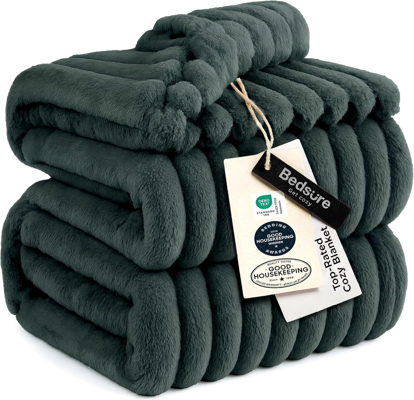 Bedsure GentleSoft Throw — Off-White