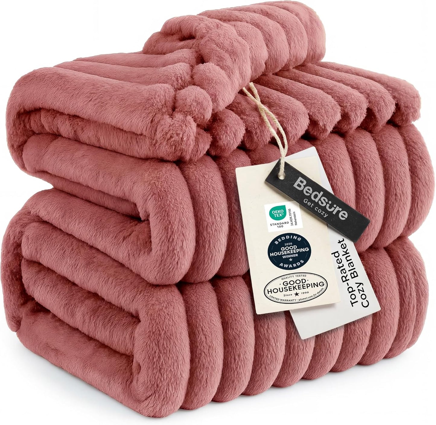Bedsure GentleSoft Throw — Off-White