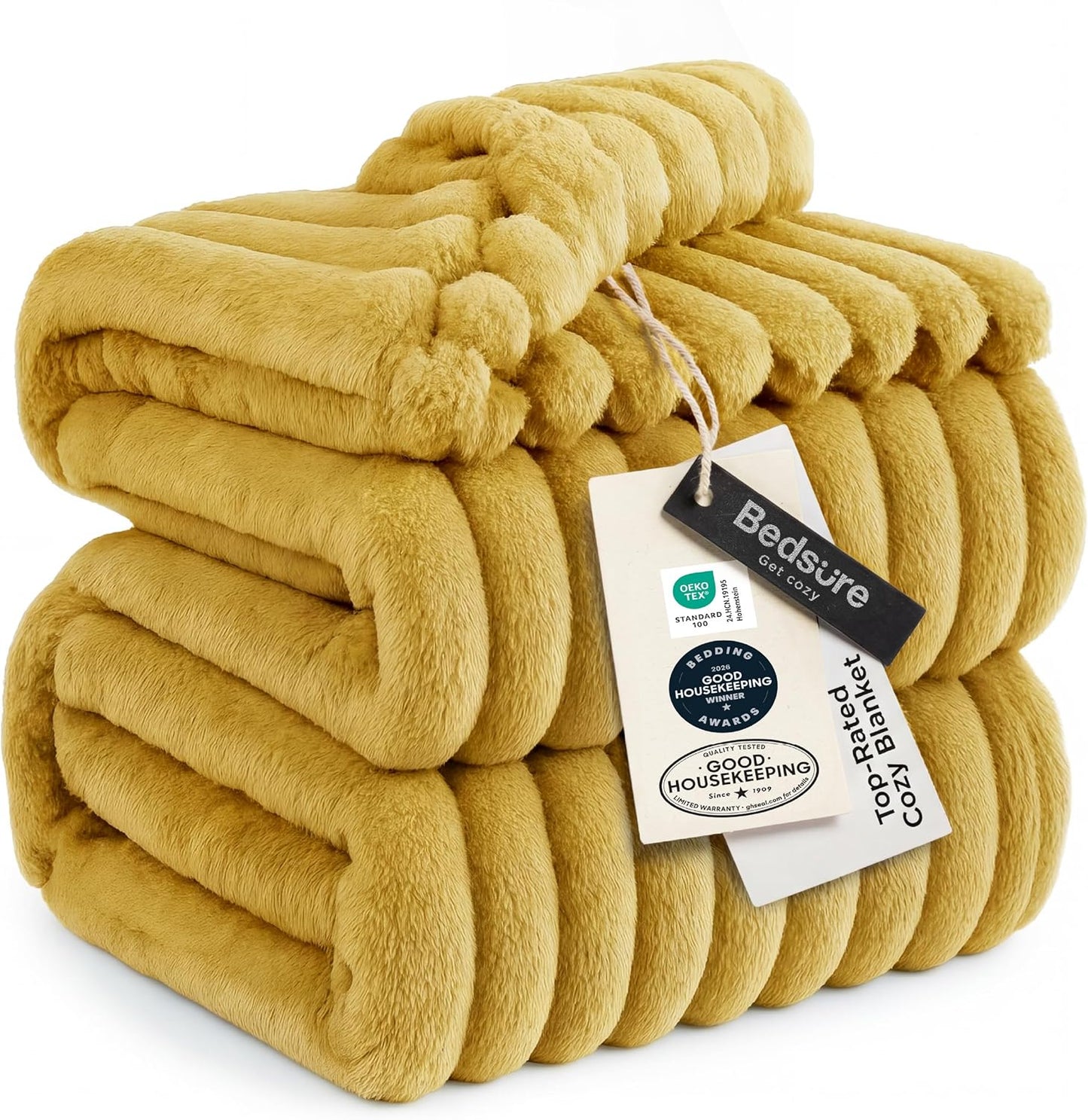 Bedsure GentleSoft Throw — Off-White