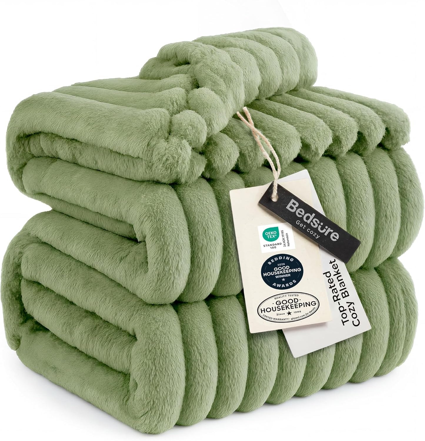 Bedsure GentleSoft Throw — Off-White