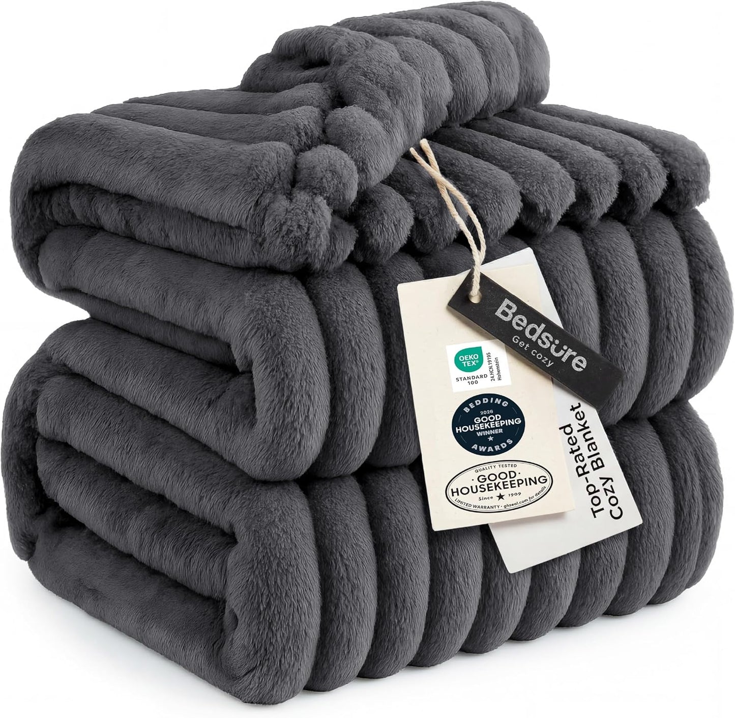 Bedsure GentleSoft Throw — Off-White