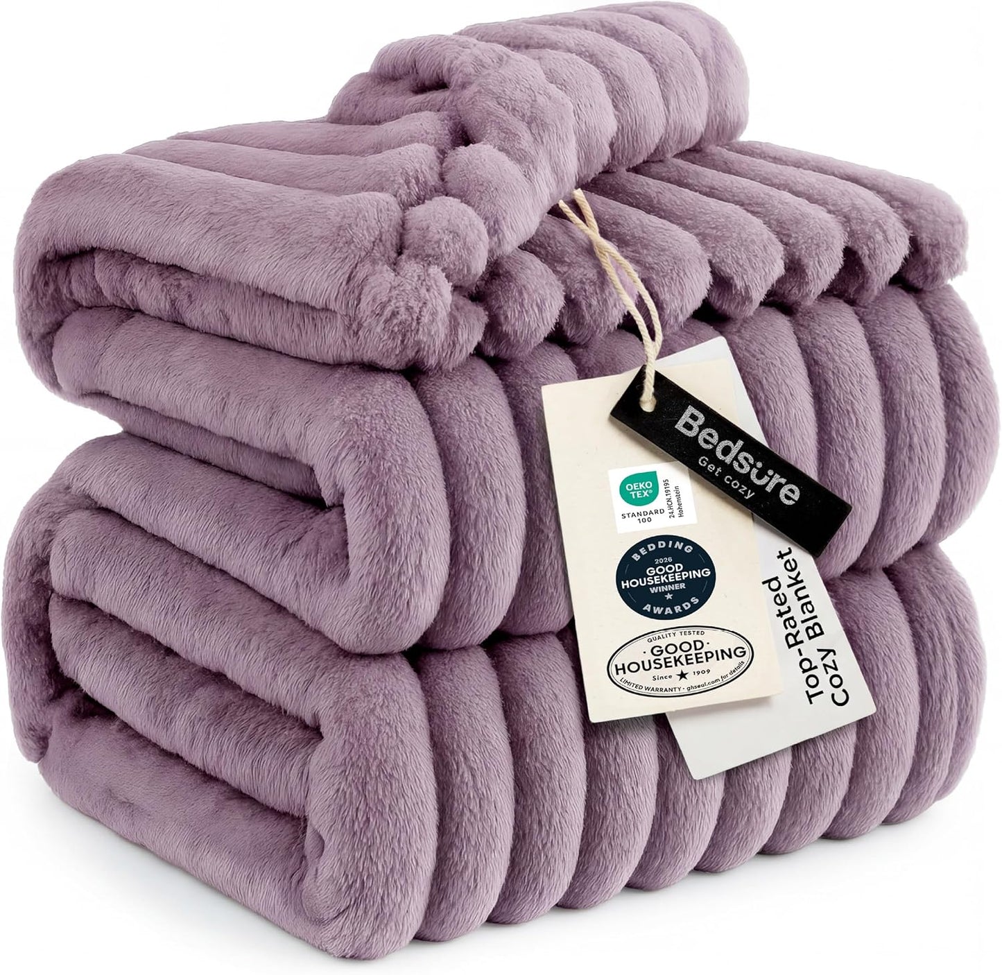 Bedsure GentleSoft Throw — Off-White