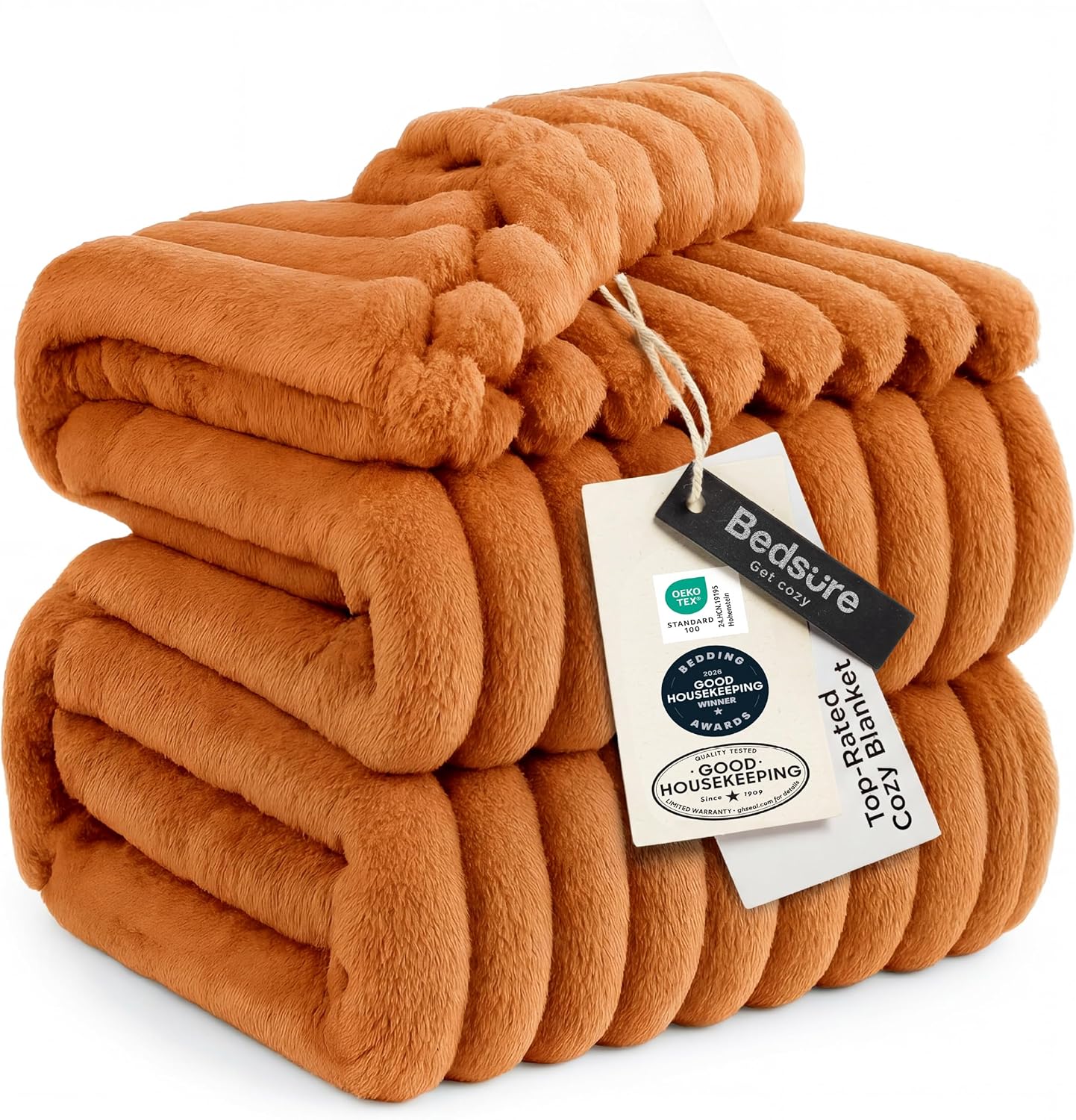 Bedsure GentleSoft Throw — Off-White