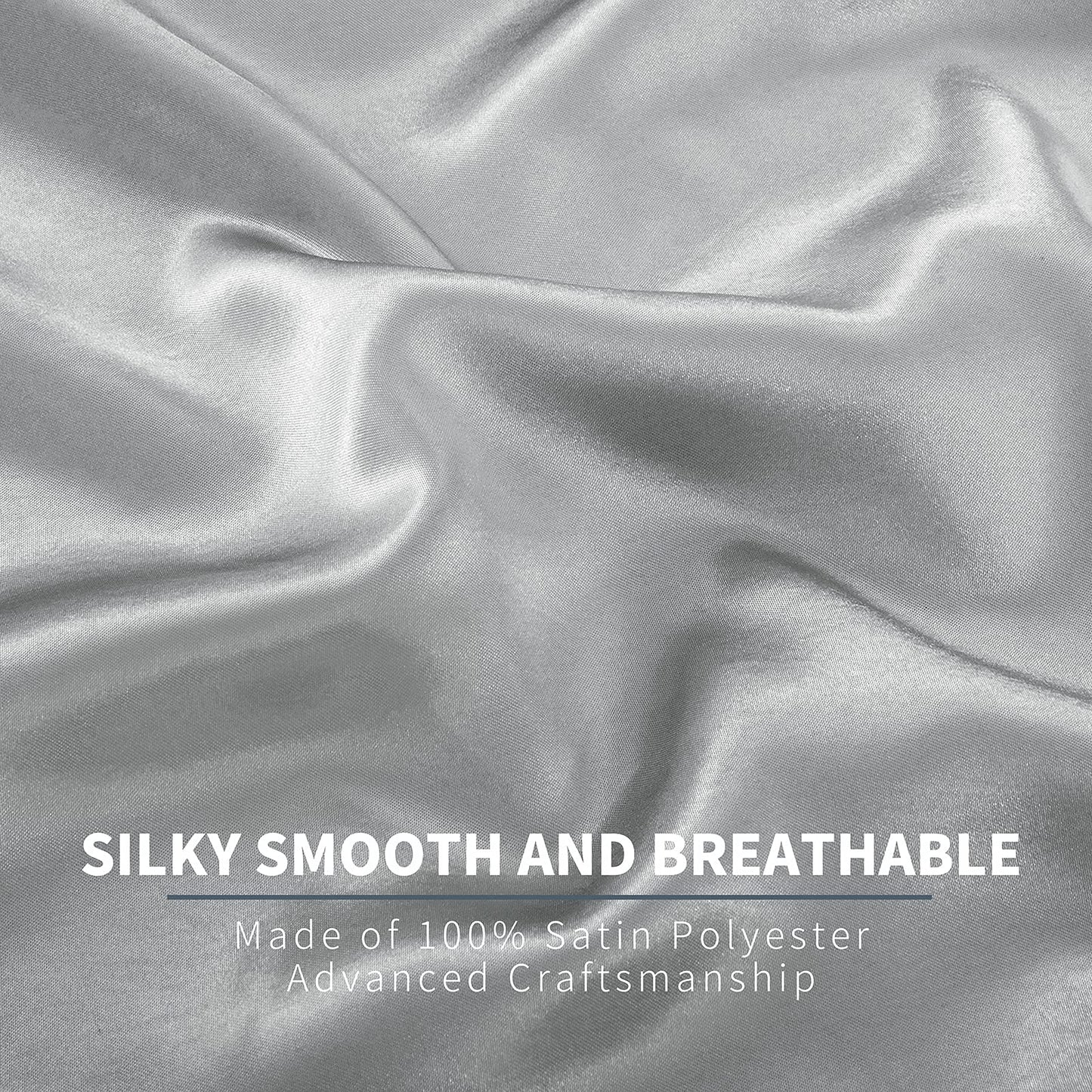 P Pothuiny Satin Sheet Set — Burgundy, Queen