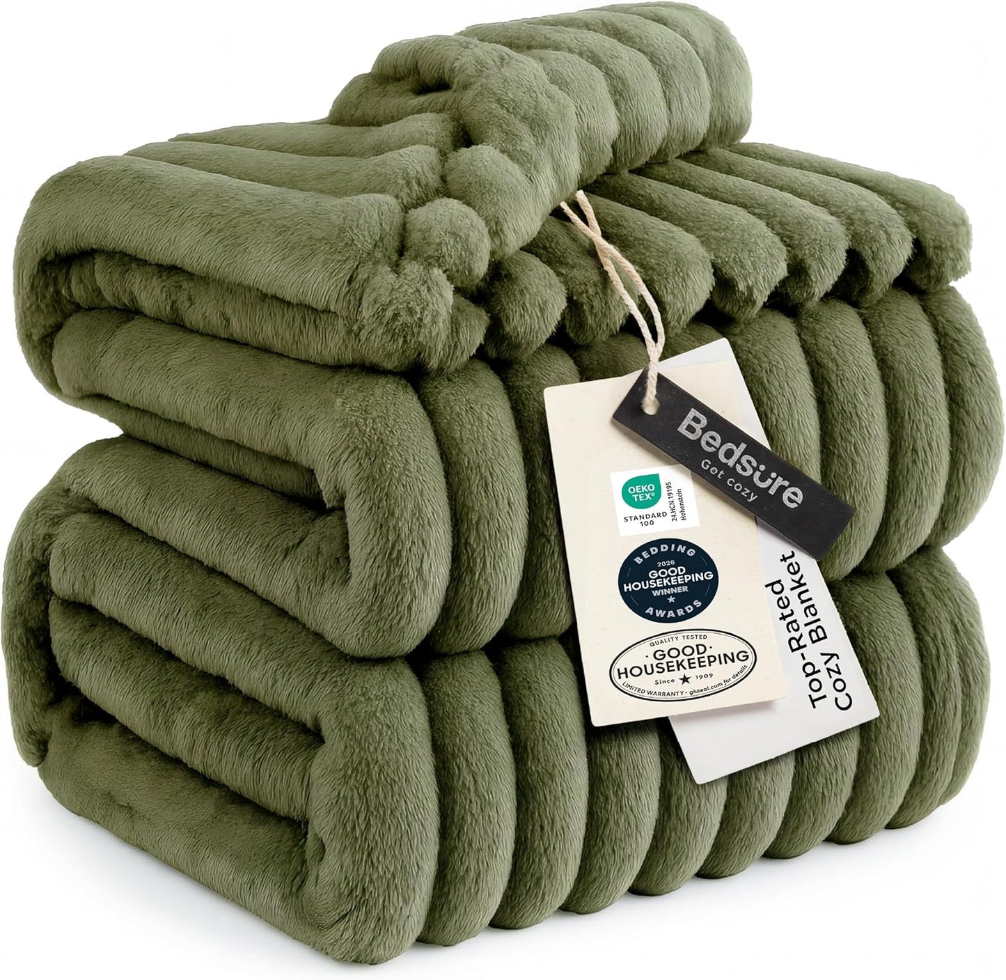 Bedsure GentleSoft Throw — Off-White