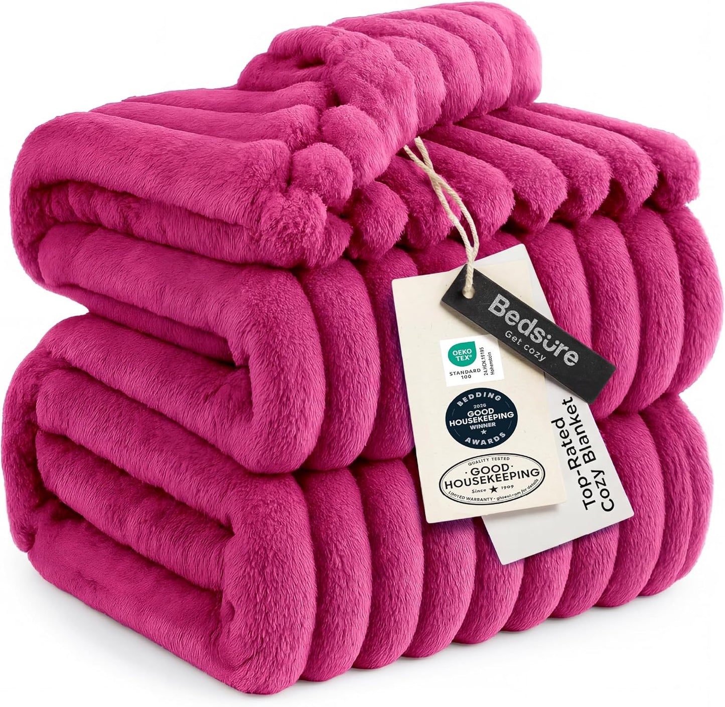 Bedsure GentleSoft Throw — Off-White