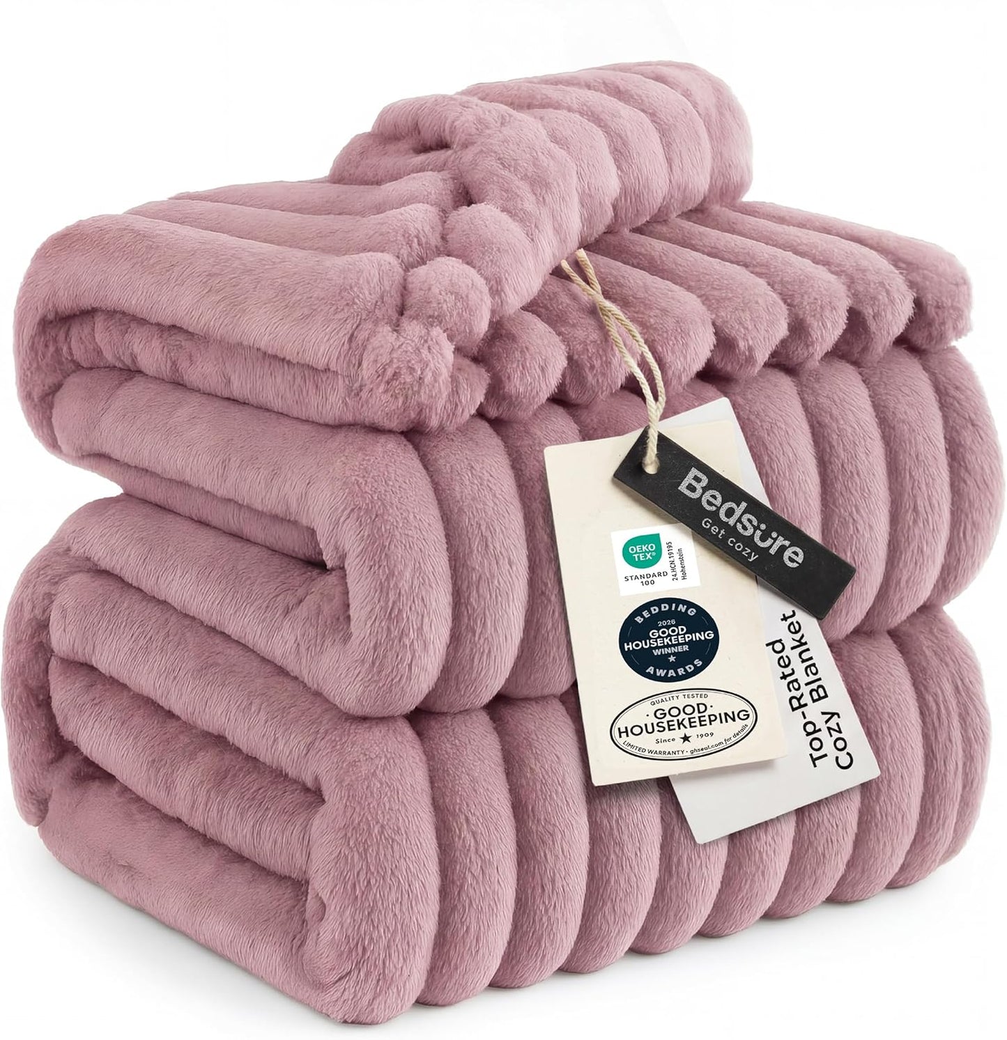 Bedsure GentleSoft Throw — Off-White