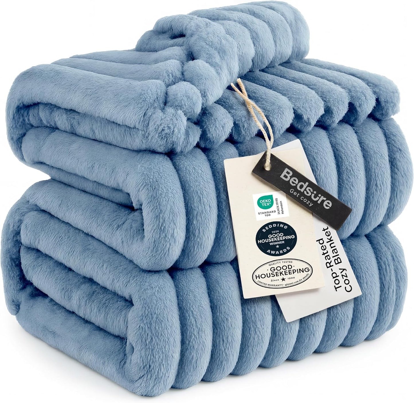 Bedsure GentleSoft Throw — Off-White