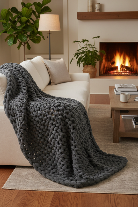 Slate Comfort Throw