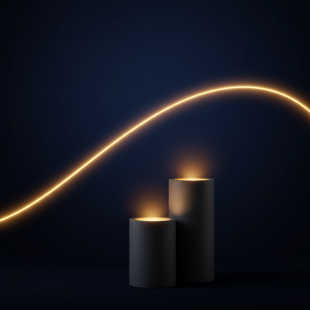 Midnight Glow Candle Set abstract hero image